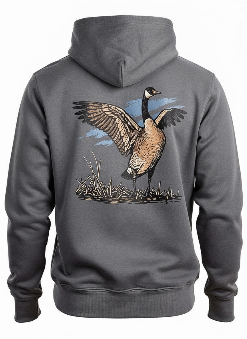 Hooker Goose Hunting Hoodie | Charcoal