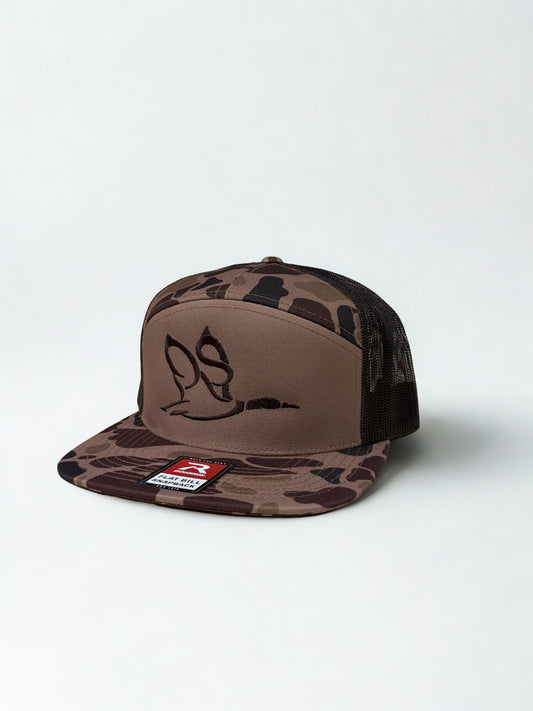 Bark Duck Camo/Brown | 7 Panel