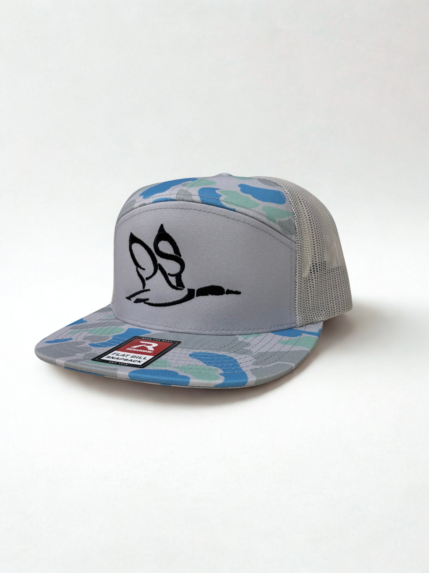 SaltWater Duck Camo/Ice Grey | 7 Panel